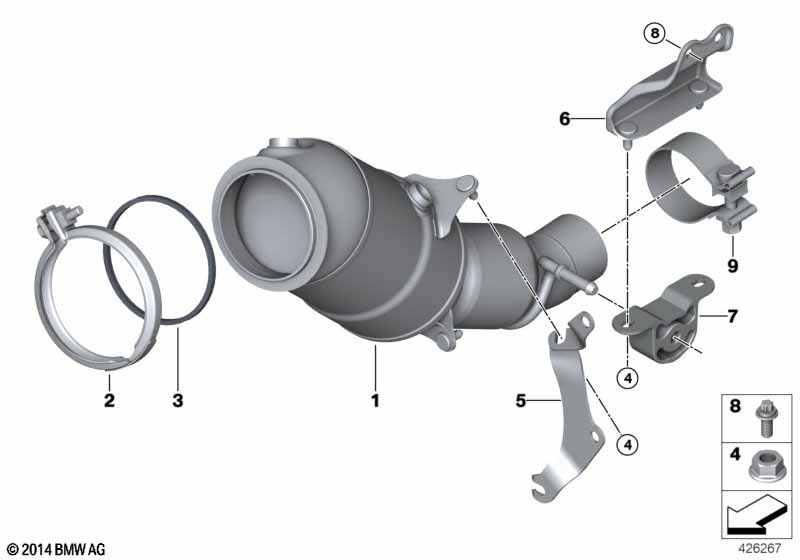 Katalysator dichtst bij motor