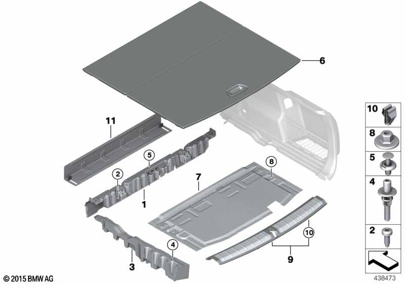 Bekleding bagageruimtebodem