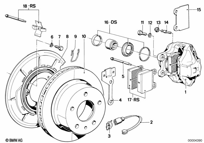 Remvoeringsensor achterrem