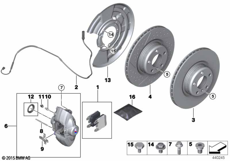 Remvoeringsensor achterrem