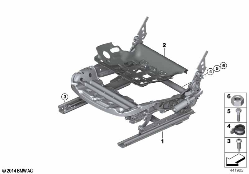 Stoel voor zittingframe elektrisch