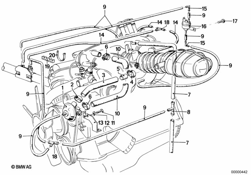 Onderdrukbesturing-motor