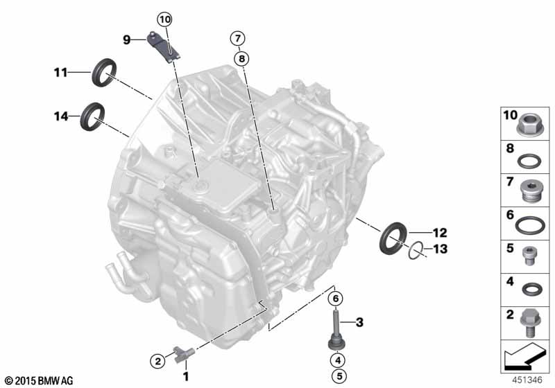 GA6F21AW aanbouwdelen/afdichtingen