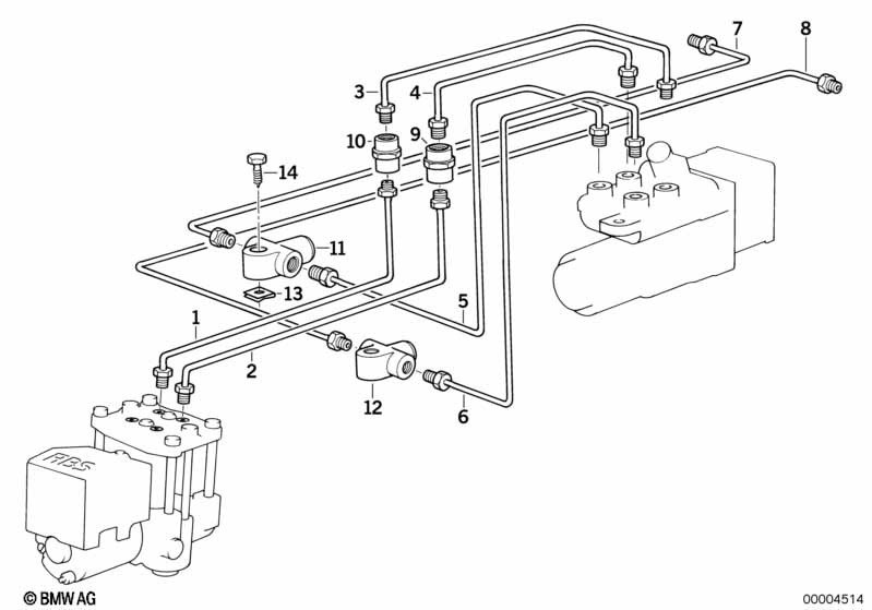 Remleidings voor ABS/ASC+T