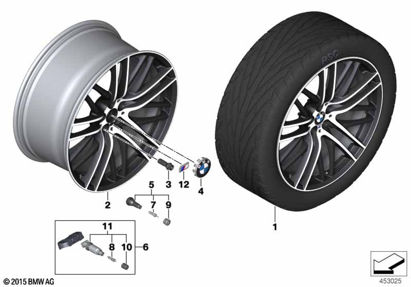 BMW LM-velg M dubb.spaak 650M - 21" OA