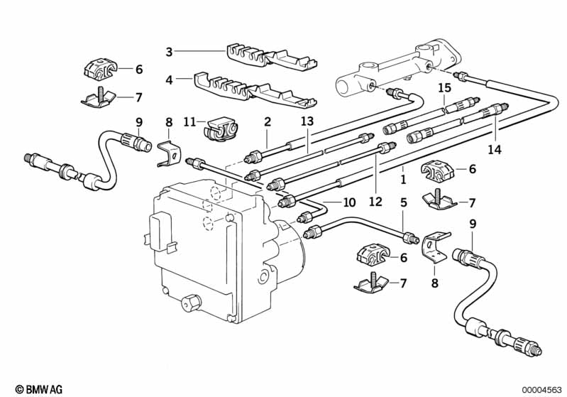 Remleidings voor ABS/ASC+T