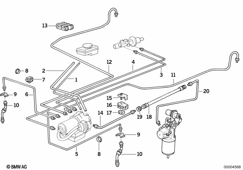 Remleidings voor ABS/ASC+T