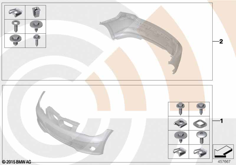 Montageset bumper