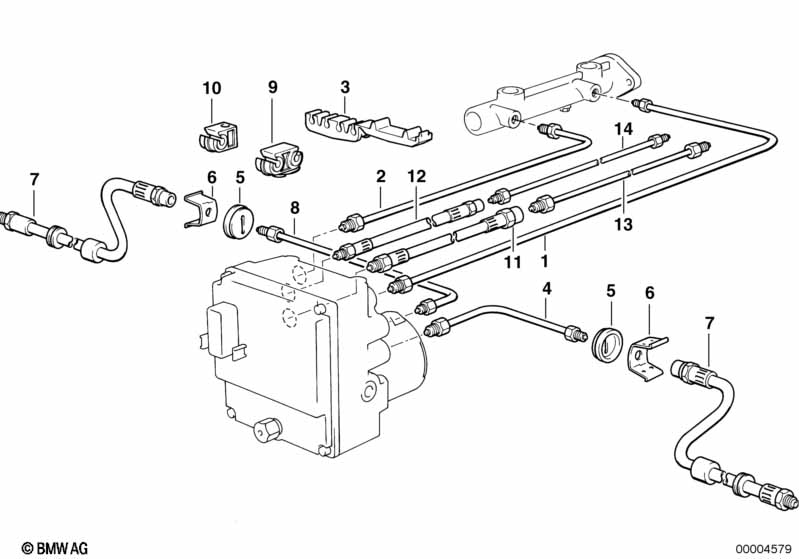 Remleidings voor ABS/ASC+T