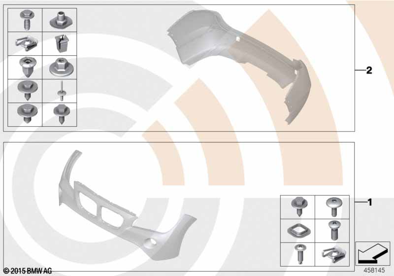 Montageset bumper