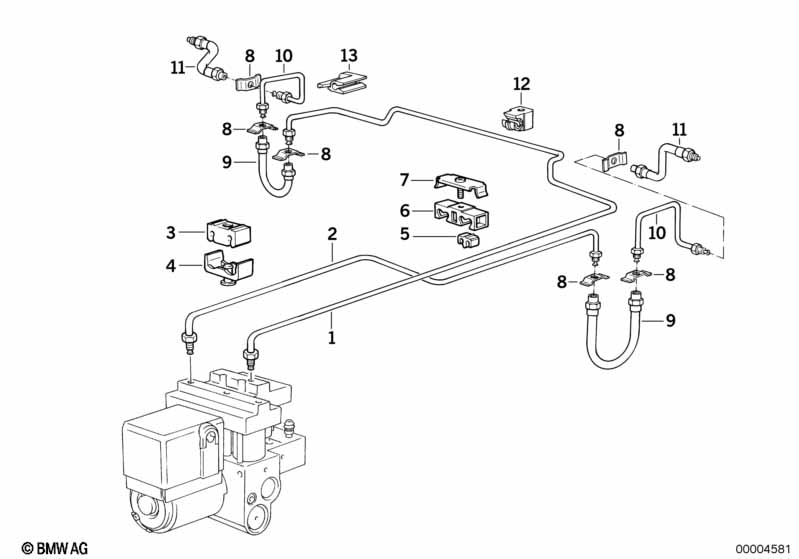 Remleidings achter ABS/ASC+T