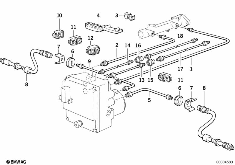 Remleidings voor ABS/ASC+T