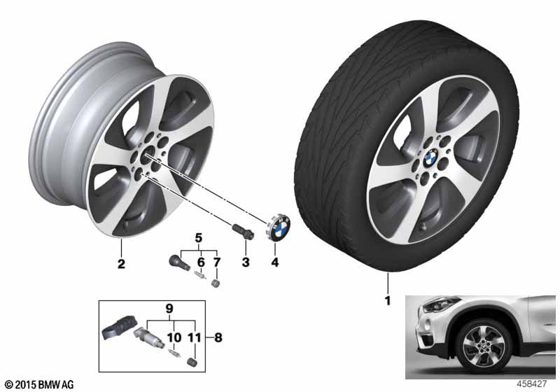 BMW LM-velg turbinestyling 561 - 17''