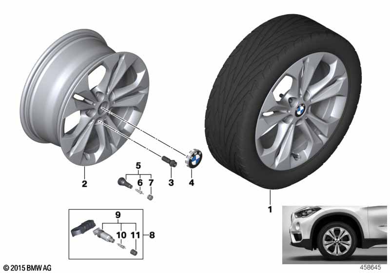 BMW LM velg dubbelspaak 564 - 17''