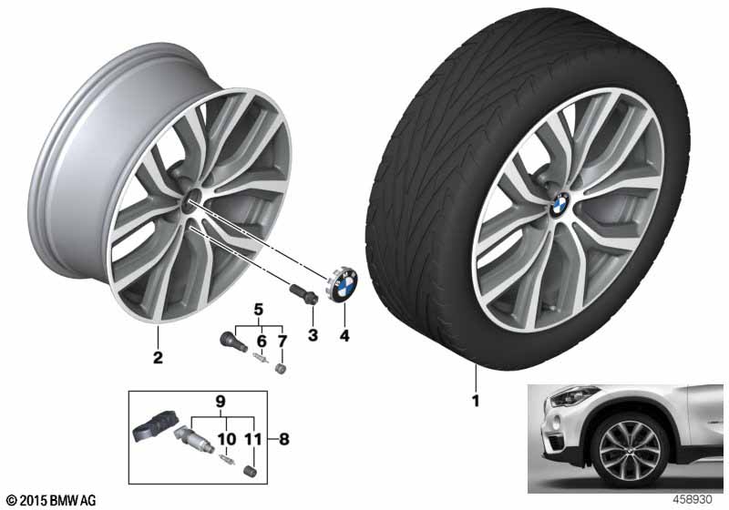 BMW LM velg Y-spaak 511 - 19"