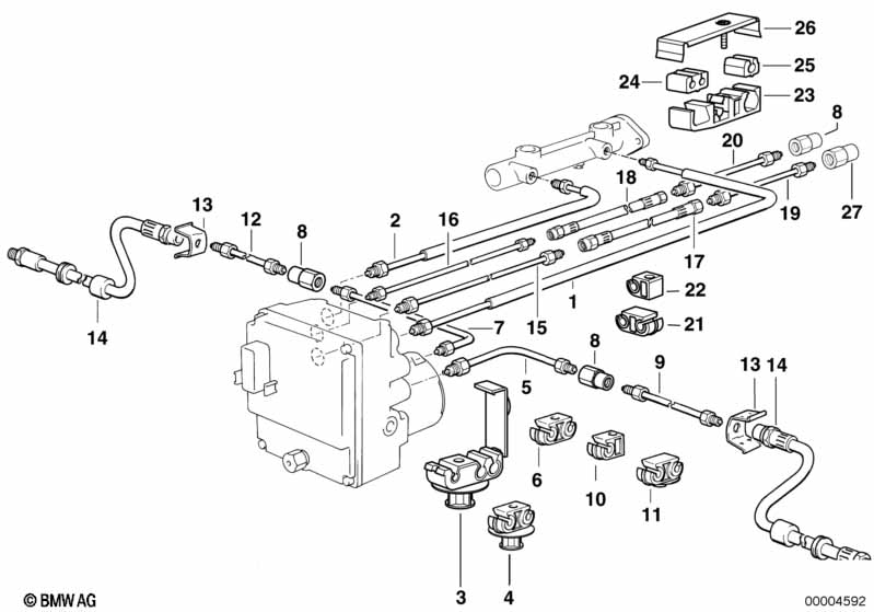 Remleidings voor ABS/ASC+T