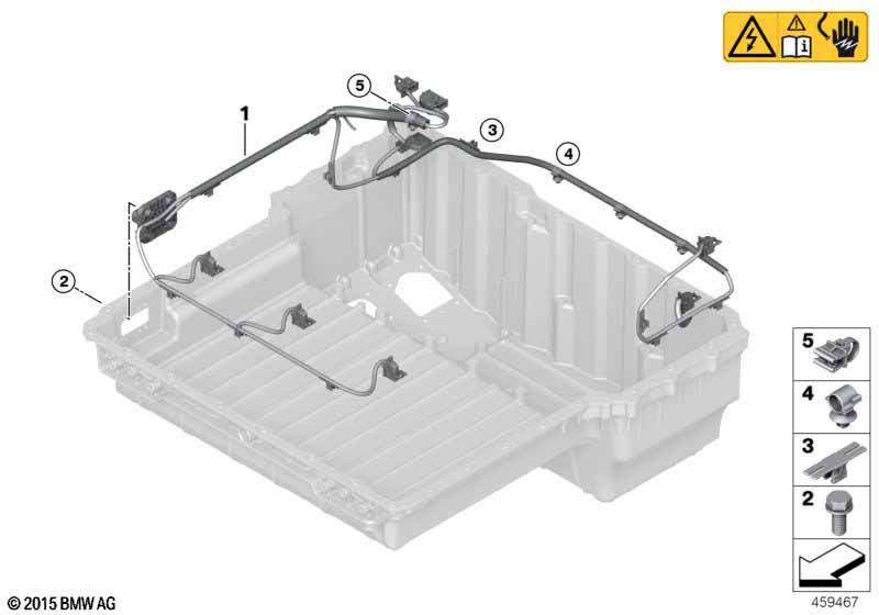 Kabelboom hoogvoltage accueenheid