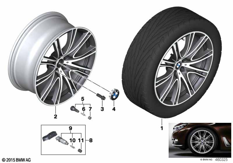 BMW LM velg V-spaak 649i - 20"