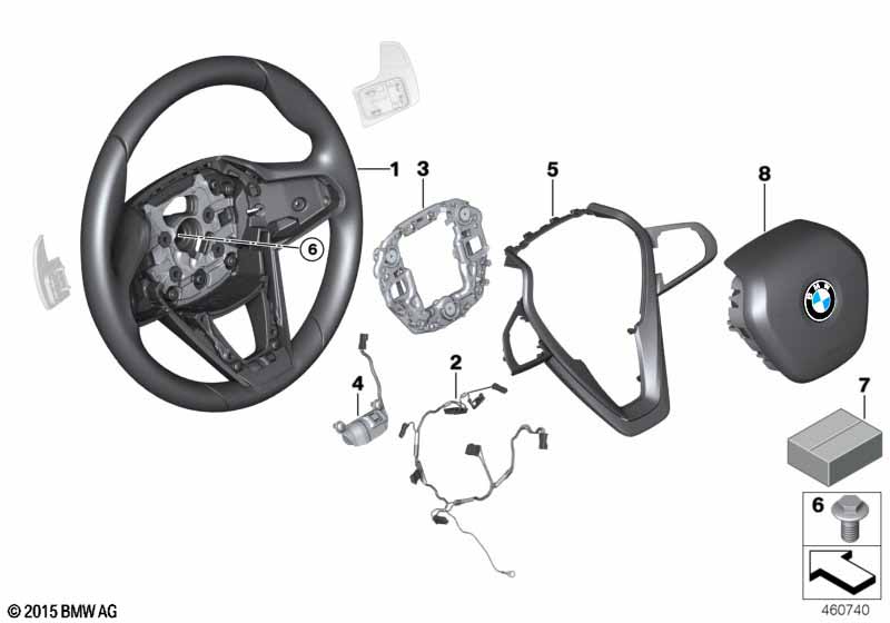 Sportstuurwiel airbag multif./ paddels