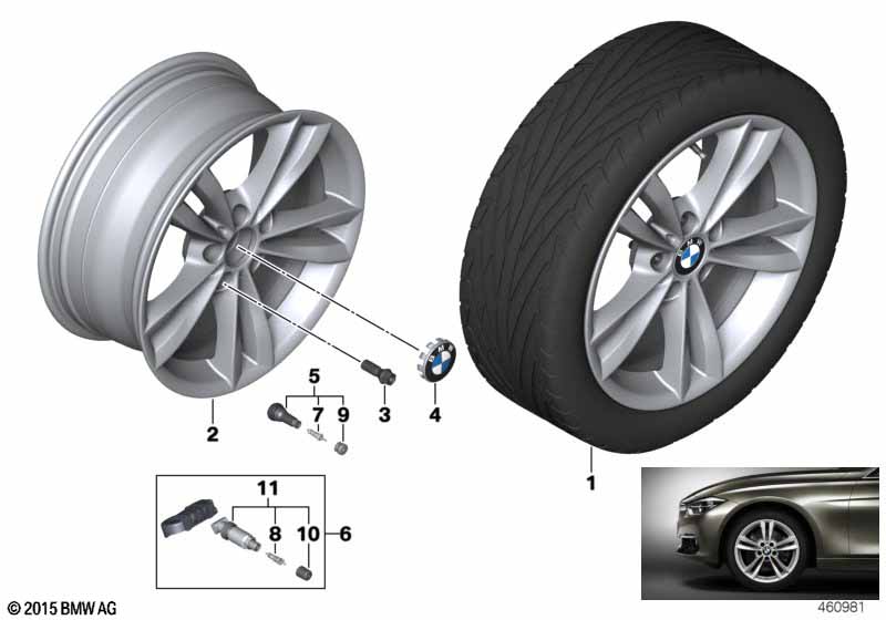 BMW LM-velg V-spaak 658