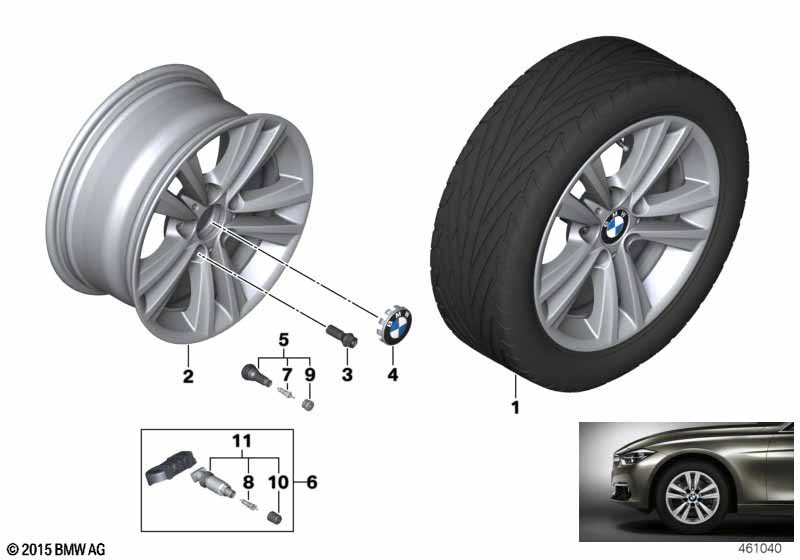 BMW LM-velg V-spaak 656 - 16"