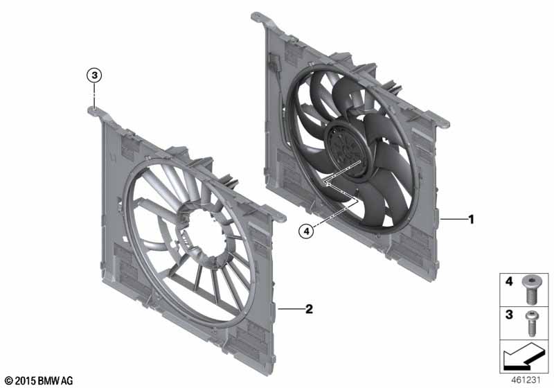 Ventilatoromlijsting, aanbouwdelen