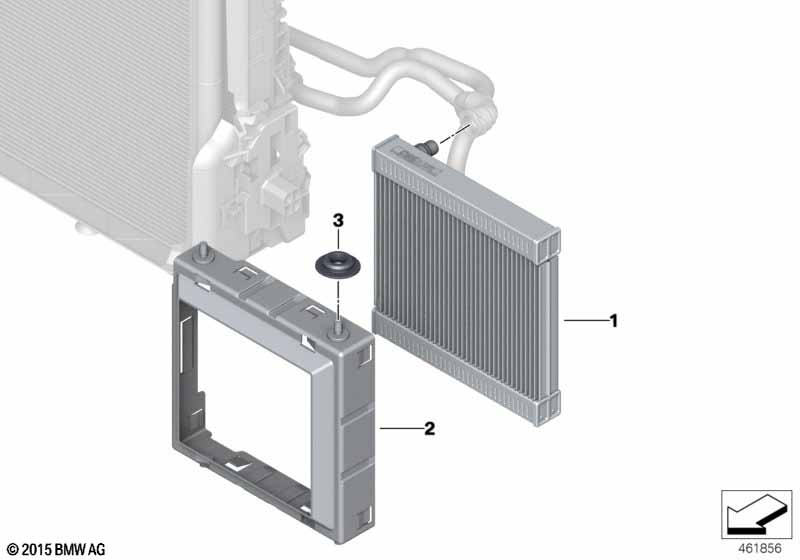 verplaatste radiateur