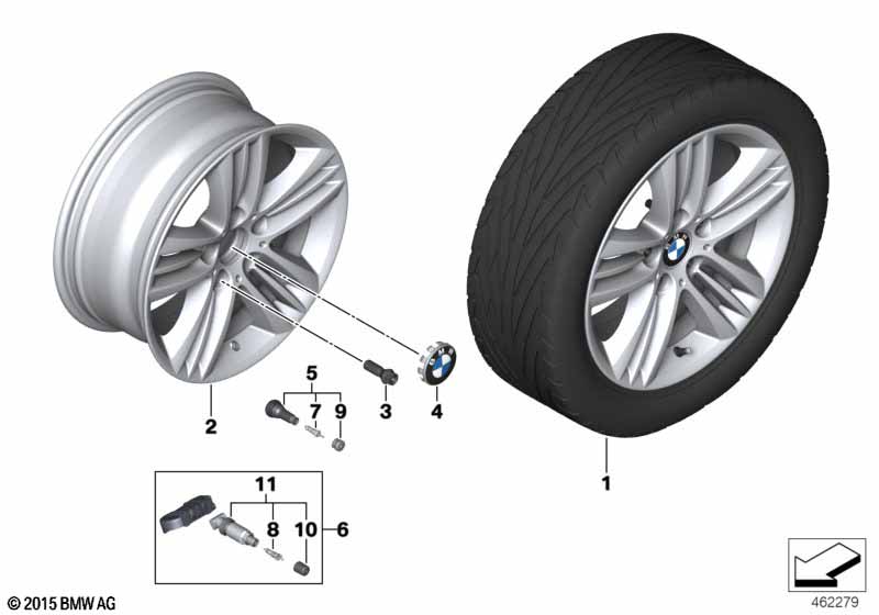 BMW lichtmet. velg sterspaak 659 - 17"