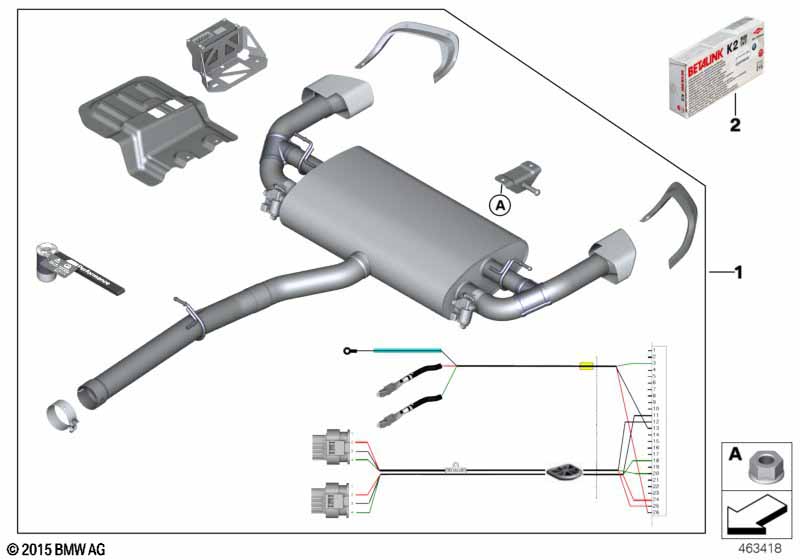 M Performance kleppen geluiddemper