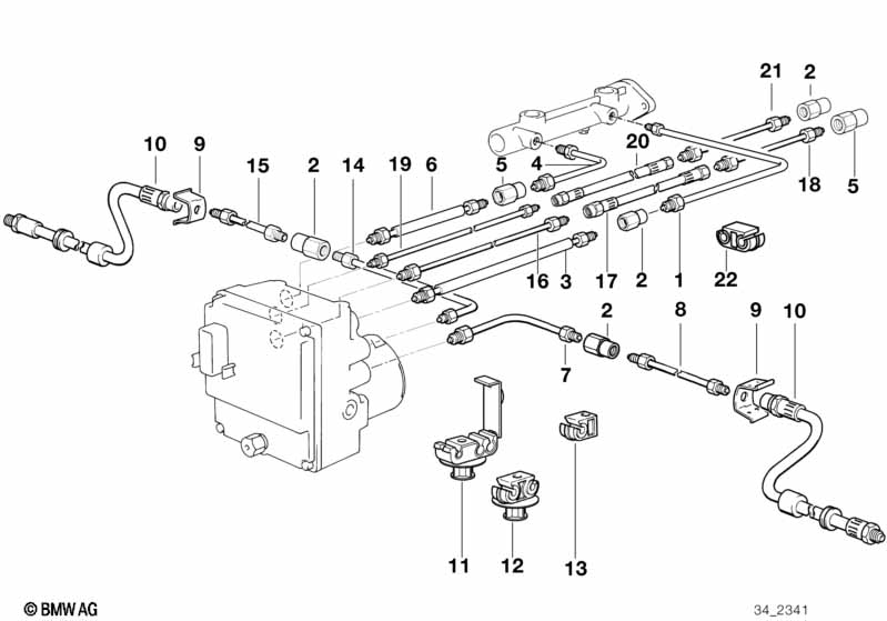 Remleidings voor ABS/ASC+T