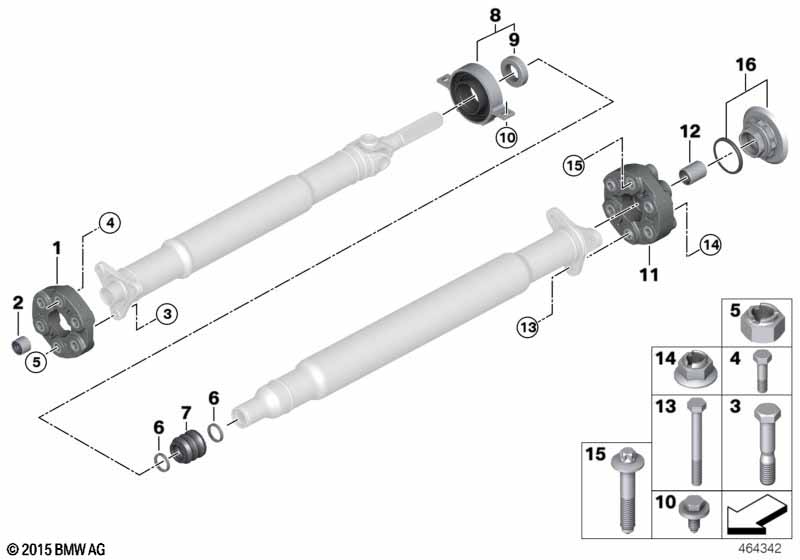 Flexibele koppel./tussenlager/inlegmoer