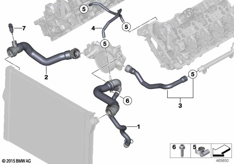 Koelsysteem-koelvloeistofslangen motor