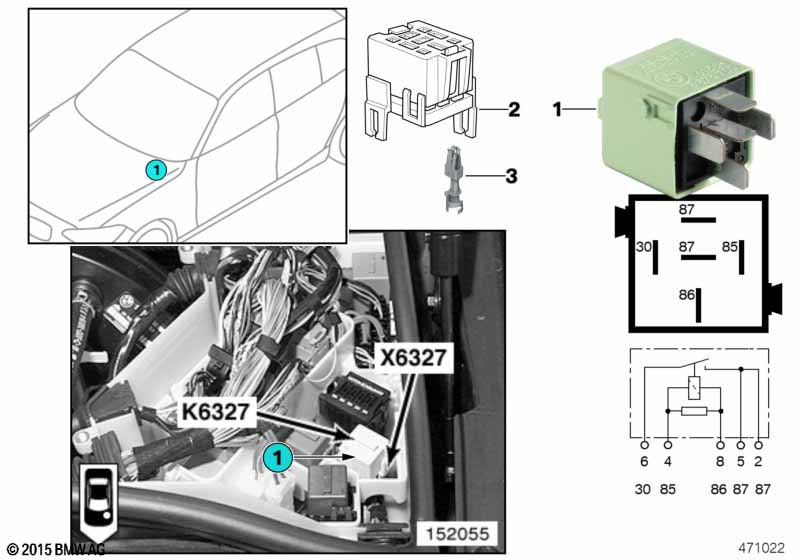 Relais verstuivers K6327