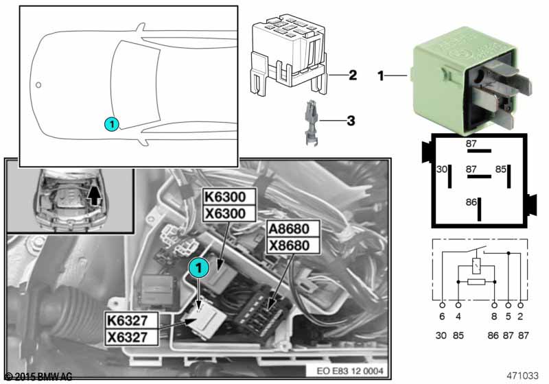 Relais verstuivers K6327