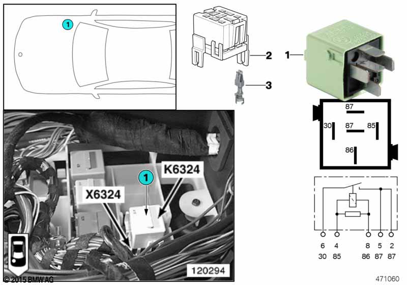 Relais startmotor K6324