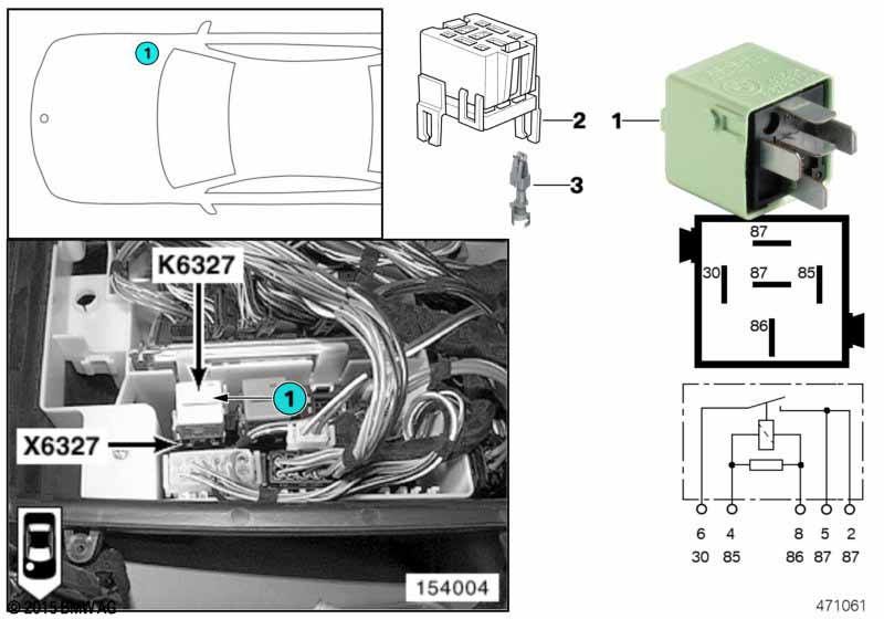 Relais verstuivers K6327