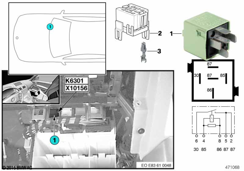 Relais brandstofpomp K6301