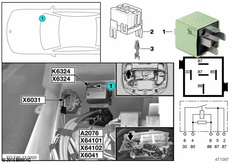 Relais startmotor K6324