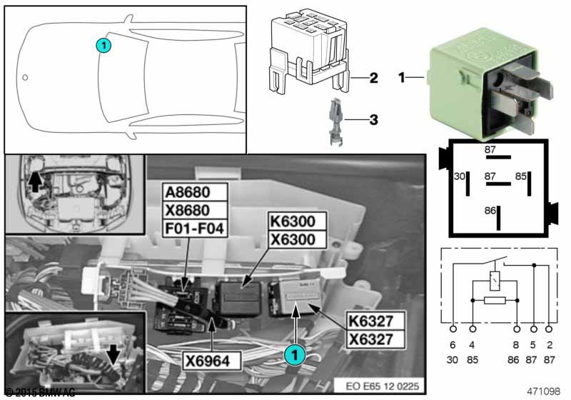 Relais verstuivers K6327