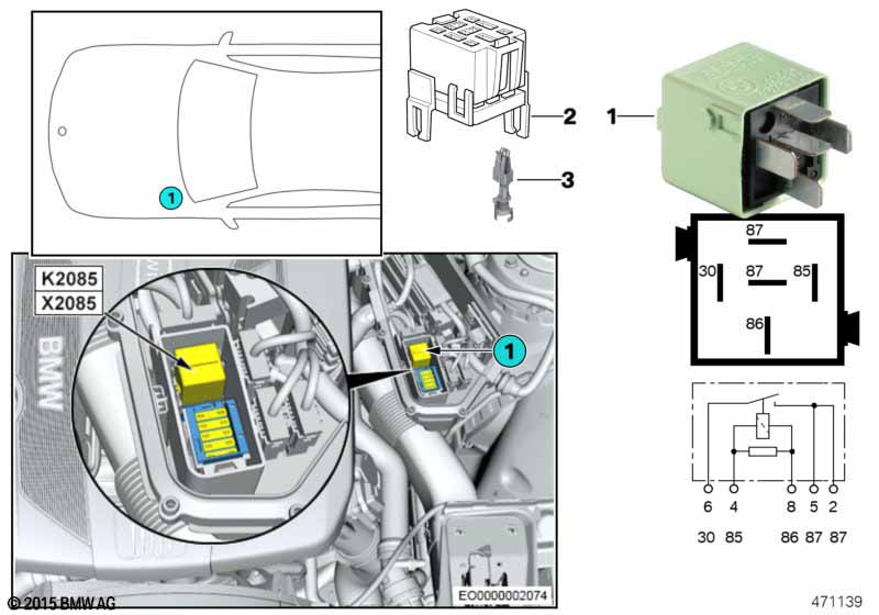 Relais motor DDE K2085