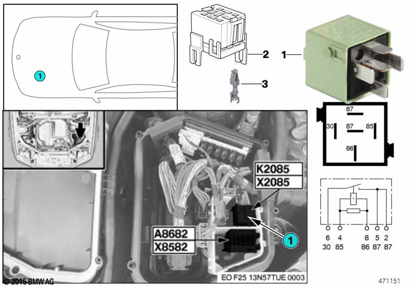 Relais motor DDE K2085