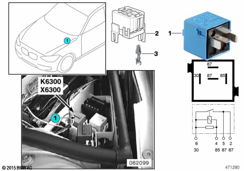 Relais DME-BMS46 K6300