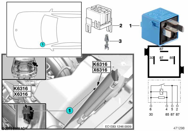 Valvetronic-relais K6316