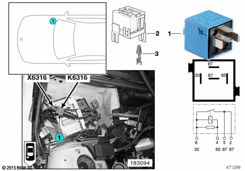 Valvetronic-relais K6316