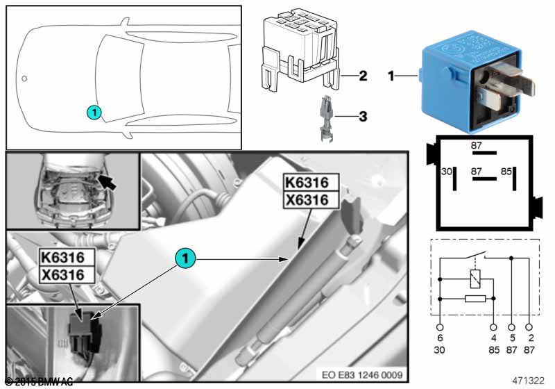 Valvetronic-relais K6316