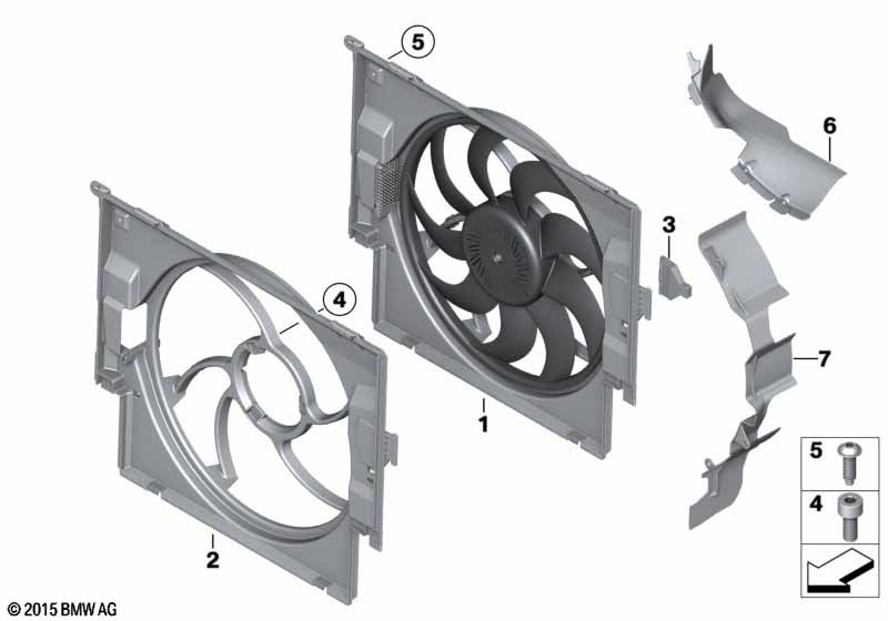 Ventilatoromlijsting, aanbouwdelen