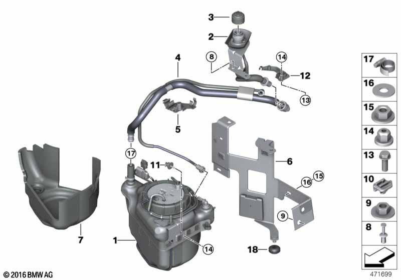 SCR-reservoir actief