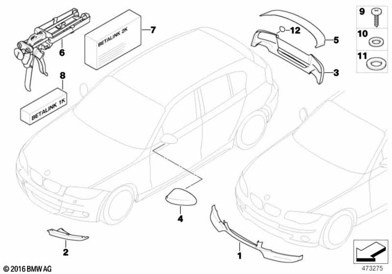 M Performance aerodynamica-accessoires