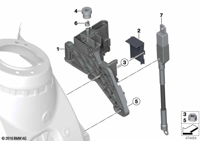 Aftakpunt B+ motorruimte