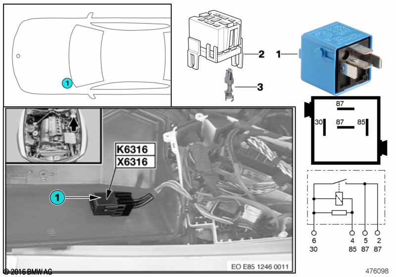 Valvetronic-relais K6316